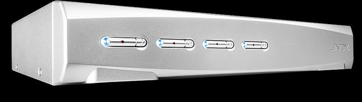 Produktbild Lindy 4 Port DisplayPort 1.2 KVM Switch Pro Audio USB 2.0