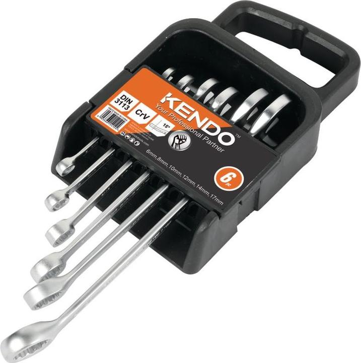 Kendo Combination wrench set 6-piece (17 mm)
