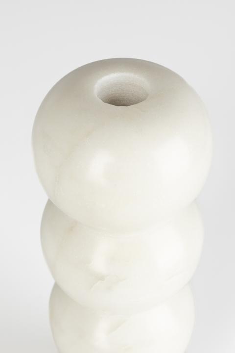 Actual product image Zuiver Rome Candle Holder Marble White (8 x 8 x 24 cm)