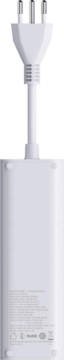 Image du produit Schönenberger Station de chargement rapide (2 x, Type 13, USB-C, USB-A, 2 m)