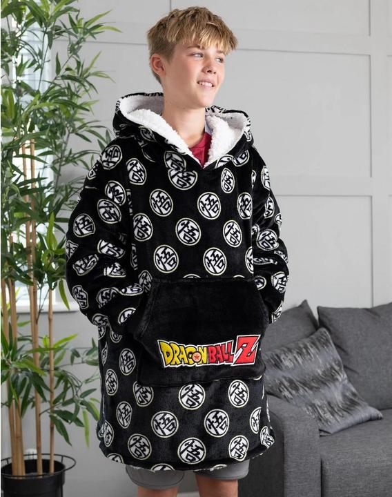 Immagine prodotto Dragon Ball Z Coperta con cappuccio per bambini/ragazzi VUddie Oversize (Taglia unica)