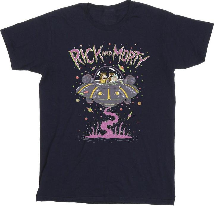 Immagine prodotto Rick And Morty Pink Spaceship Maglietta Uomo (XL)