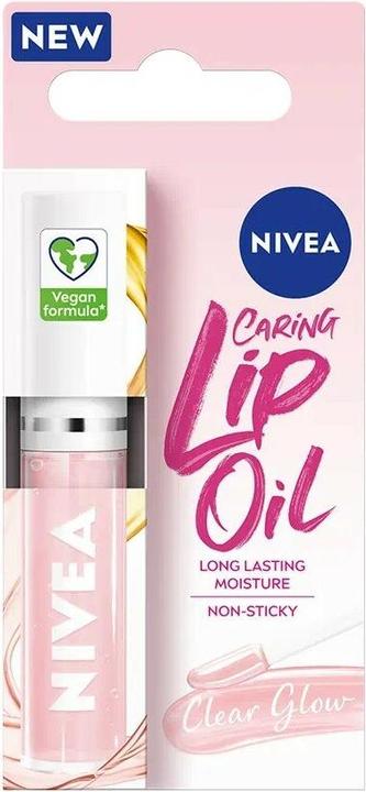 Produktbild NIVEA Caring Lip Oil Clear Glow 5.5 Ml (Öl, 5.50 ml)