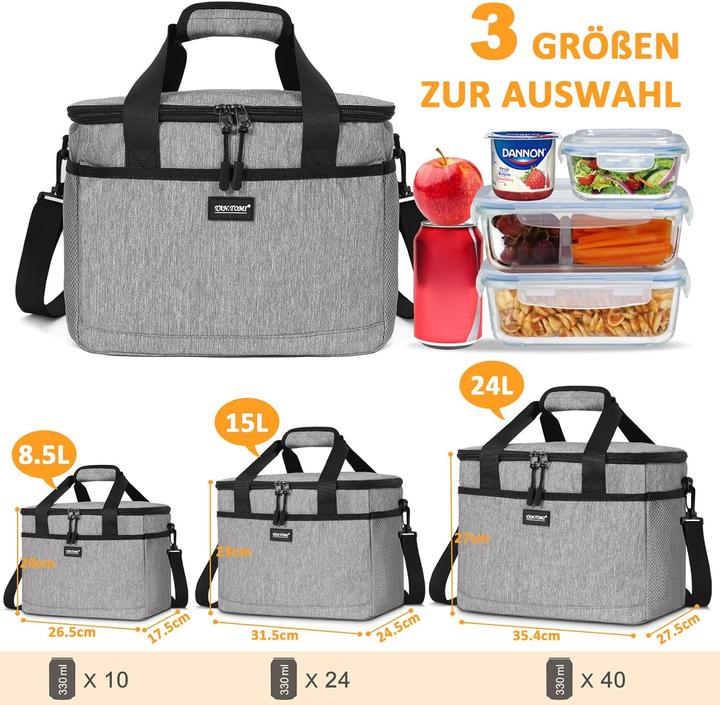 Produktbild Caliyo Faltbare Kühltasche mit Reissverschluss (15 l)