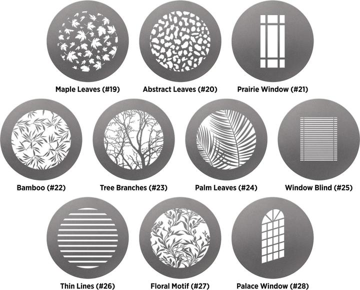 Actual product image Westcott Optical Spot Gobo Pack 2: Environmental (Set)