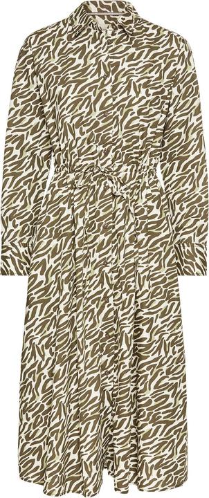Camel Active Langes Hemdblusenkleid mit Allover-Print