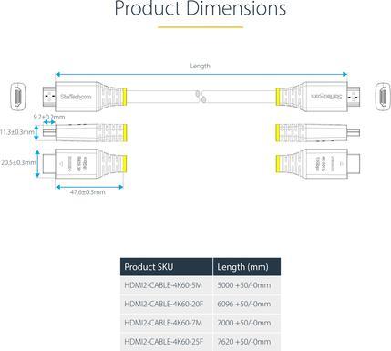 Produktbild StarTech Certified HDMI Cable (7 m, HDMI)
