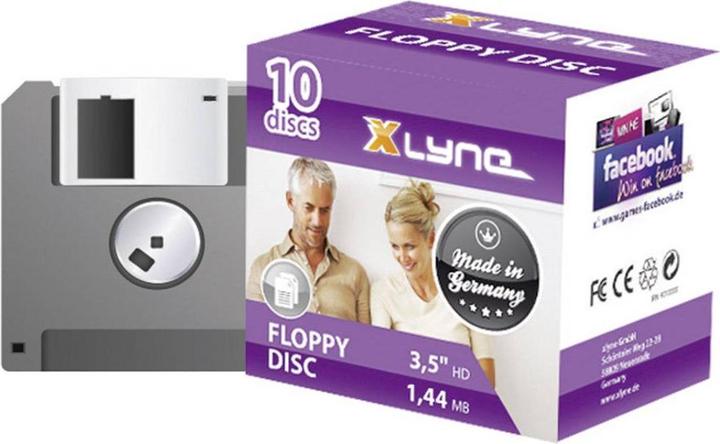 Actual product image Xlyne 9010000 3.5 Zoll Diskette 1.44 MB 10 St. (10 pcs.)