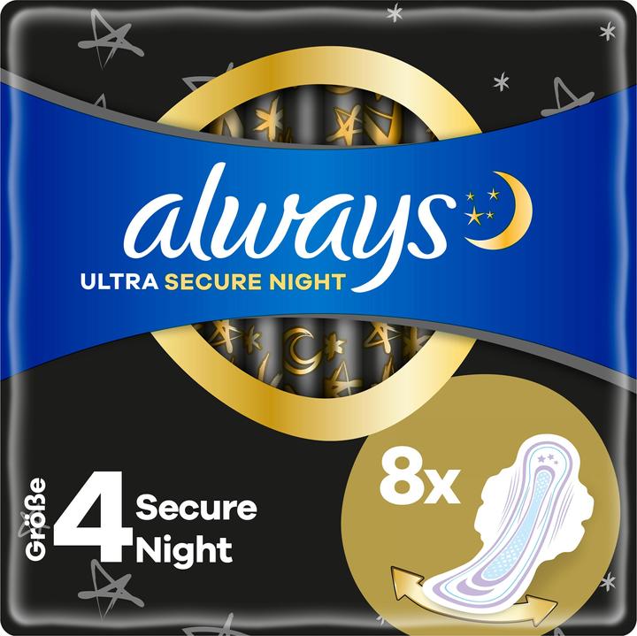 Always Ultra Secure Night (8 x, Damenbinden)