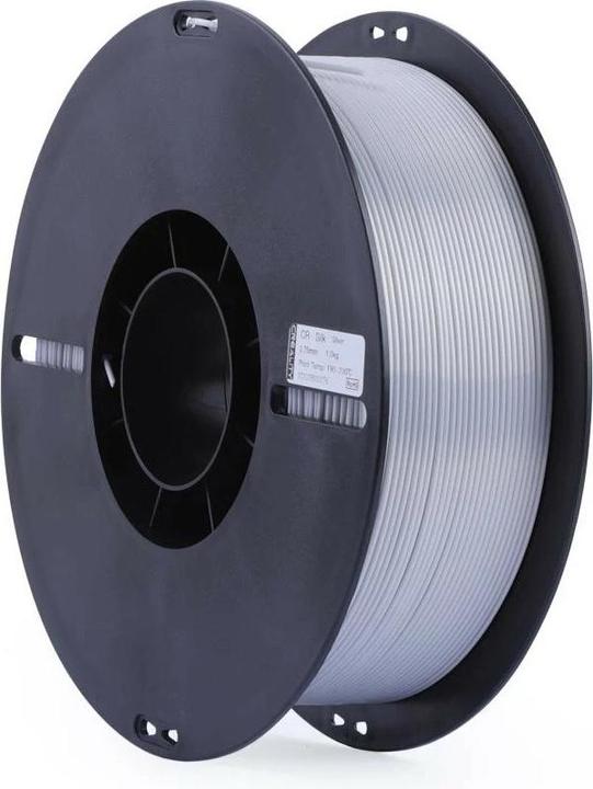 Actual product image Creality Filament PLA, Silk Silver, 1.75 mm, 1 kg (PLA, 1.75 mm, 1000 g, Silver)