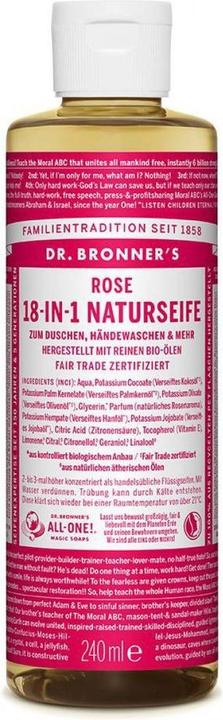 Actual product image Dr. Bronner's Rose (Liquid soap, 60 ml)