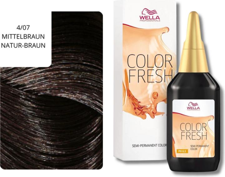 Image du produit Wella Color Fresh (4/07 brun moyen brun naturel brun naturel)