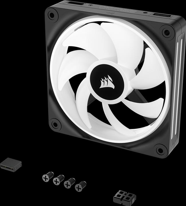 Productafbeelding Corsair iCUE LINK QX120 RGB 120 mm PWM ventilator (zwart, uitbreidingsset) (120 mm, 1 x)
