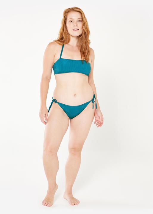Immagine prodotto Olaian Bikini-Hose Surfen Damen seitlich gebunden strukturiert Sofy Folk blau (40, 42)
