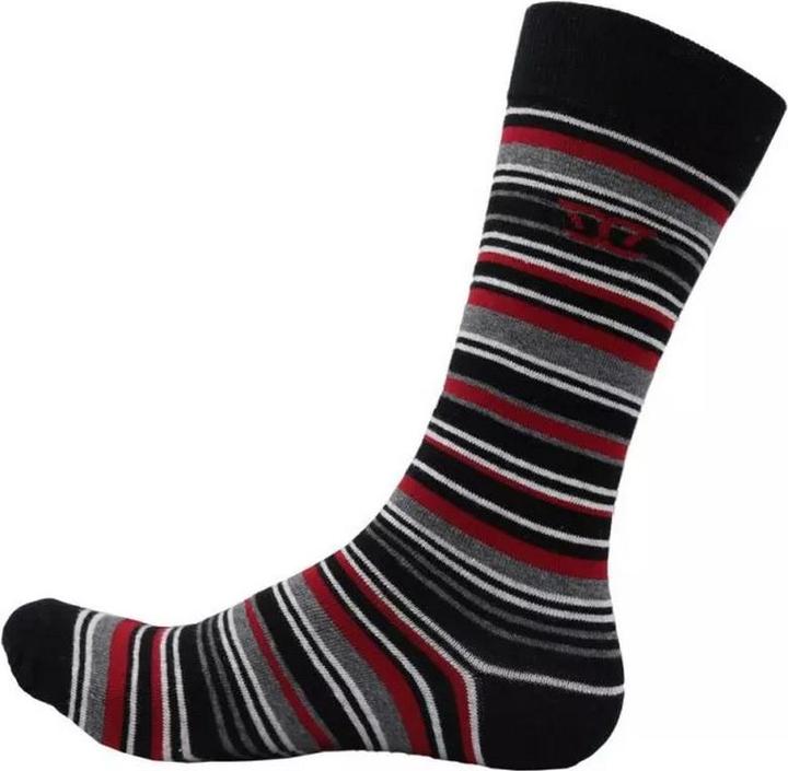Image du produit DUKE Mens Roxton D555 Striped Cotton Kingsize Ankle Socks (Pack of 3) (Lot de 3, 45 - 48)