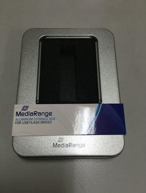 Produktbild MediaRange BOX901 - Aufbewahrungsbox - Silber - Rechteckig - Aluminium - Kunststoff - Einfa (Speicherkartenhülle)