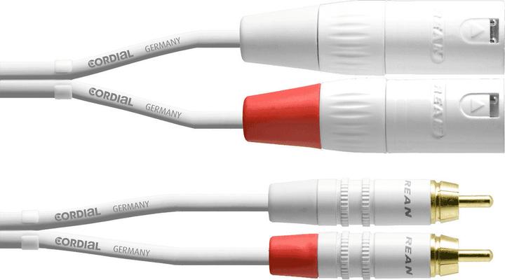 CFU 6 MC SNOW - Unsym. connection cable / twin cable (6 m, Cinch)