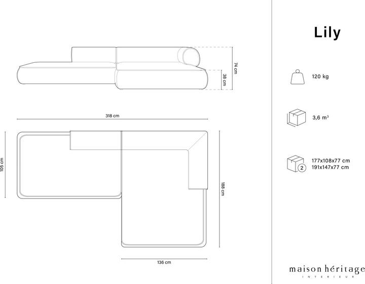 Produktbild Maison Heritage Lily (Ecksofa)