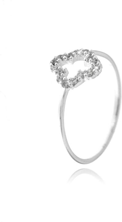 Produktbild Leyda Ring Zirkonia Blume (50, 925 Silber)