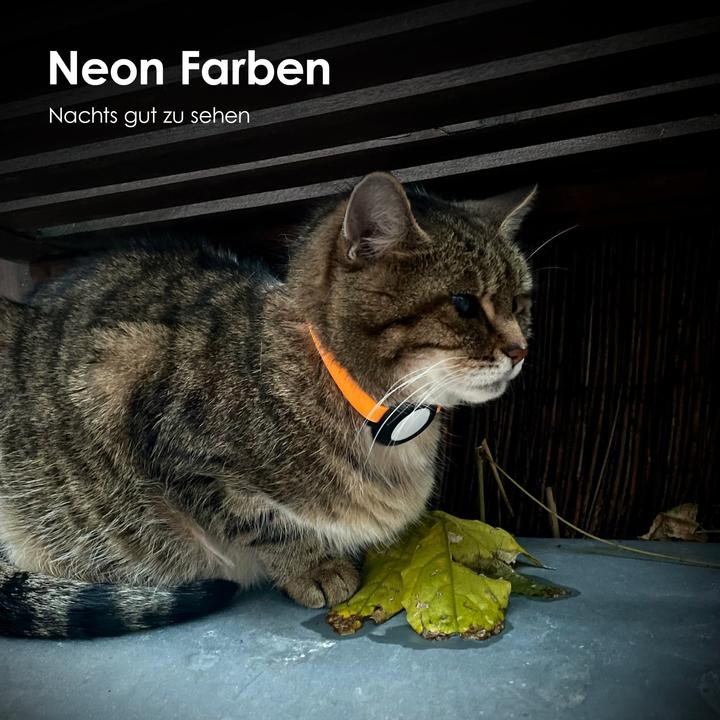 Immagine prodotto LucyBalu NEMO AirTag Katzenhalsband (Silikon) (Taglia unica, Gatto, Generale)
