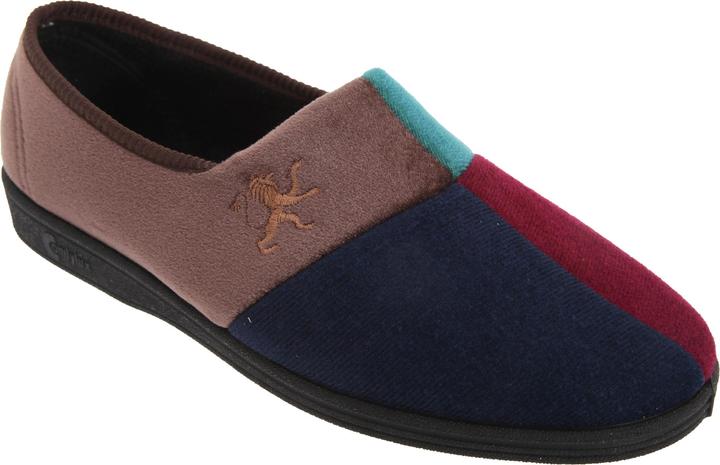 Comfylux Harlequin VeloursHausschuhe Pantoffeln