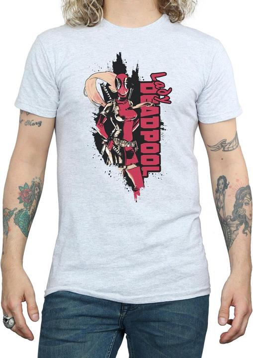 Actual product image Mens Deadpool Lady Deadpool T-Shirt (3XL)