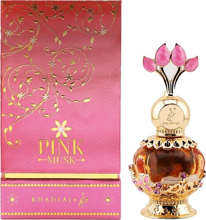 Image du produit Khadlaj Pink Musk - Huile parfumée sans alcool - 20 ml (Eau de parfum, 20 ml)