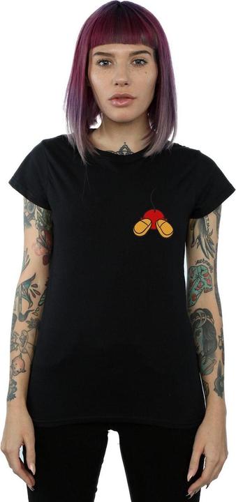 Actual product image Disney Womens/Ladies Mickey Mouse Backside Breast Print Cotton T-Shirt (L)