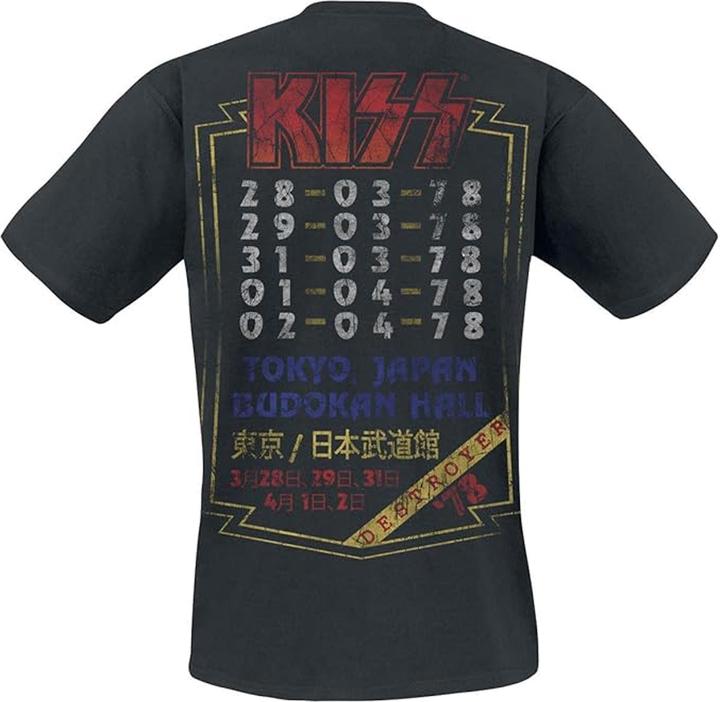 Actual product image KISS Unisex Adult Destroyer Tour 78 T-Shirt (M)