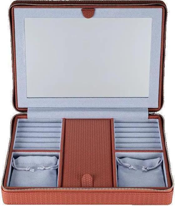 Actual product image Windrose 803949.03 - Zipped jewellery box Corbello terracotta