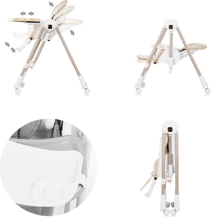 Actual product image Chipolino Chaise haute 2 en 1 Milk Shake (Highchair)