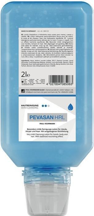 Produktbild Paul Voorman Handreinigung Pevasan HRL 2 l silikonfrei, pH-Hautneutral Softflasche PAUL VOORMANN (Flüssigseife, 2000 ml)