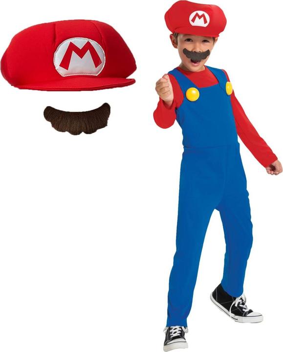 Produktbild Jakks Pacific Disguise - Super Mario Costume - Mario (116 cm) (115799L) (128, 134, 140, 130 B)