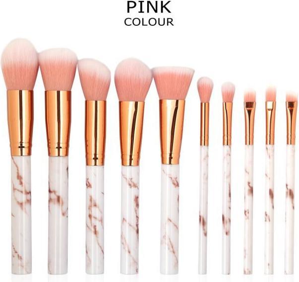 Produktbild Maange Schminkpinsel 10-teiliges Set inkl. Pinseltasche (Set)
