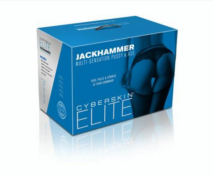 Actual product image Shots CyberSkin Elite Jackhammer Multi-Sensation Pussy & Ass
