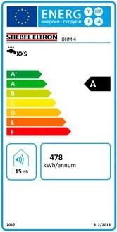 Etichetta energetica Stiebel Eltron DHM 4 Mini scaldacqua istantaneo solo per lavamani, 4,4 kW, senza spina attacco fisso 230V