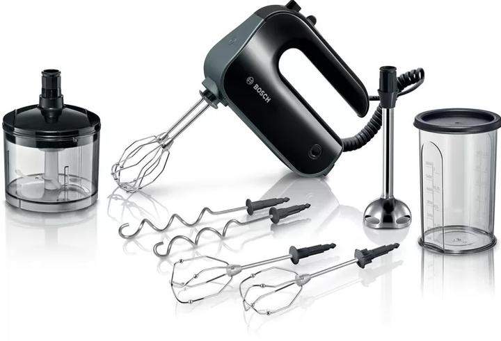 Actual product image Bosch Hausgeräte Hand Mixer MFQ4990B 850 W, Number of speeds 5, Turbo mode, Dark Silver/Black (850 W)
