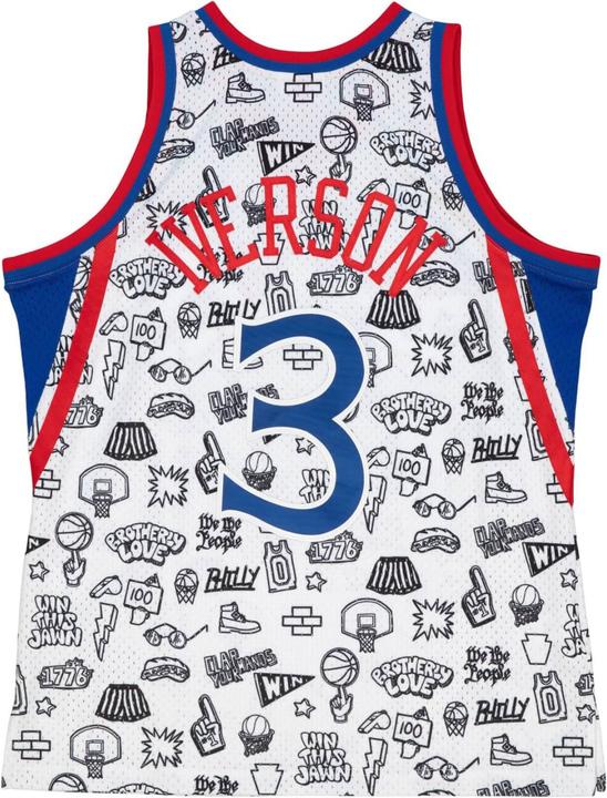 Image du produit Mitchell & Ness M&N DOODLE Swingman Mesh Jersey Philadelphia 76ers (XL)