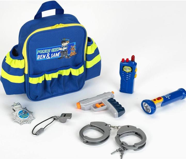Police Unit Ben & Sam Sac à dos de police avec accessoires