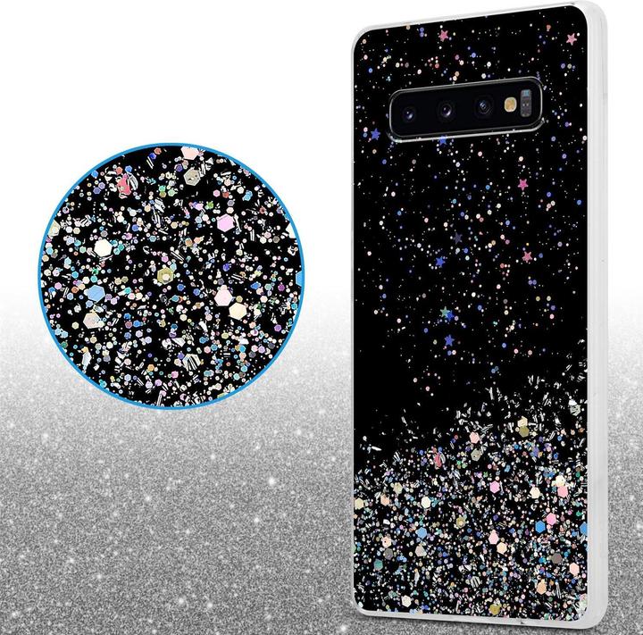 Actual product image Cadorabo TPU cover sparkling glitter (Samsung Galaxy S10)