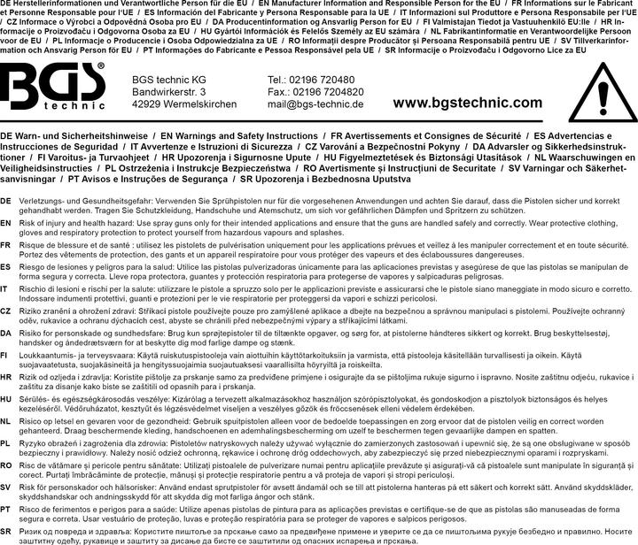 Produktbild BGS Druckluft-Sprühpistole 1000 cm³