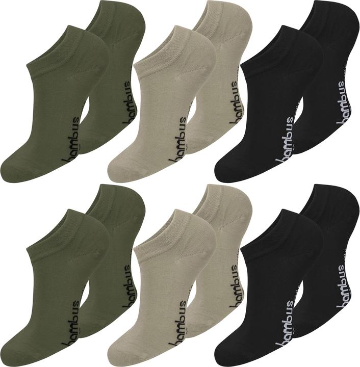 Image du produit Normani 6 Paar Bambus-Gesundheitssocken Sneakers (paquet de 6, 39 - 42)