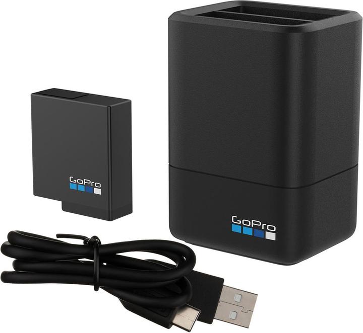 GoPro Dual Ladegerät + Akku für Hero 5 / 6 / 7 (hero 5, Hero 6, Hero 7, Hero 8)