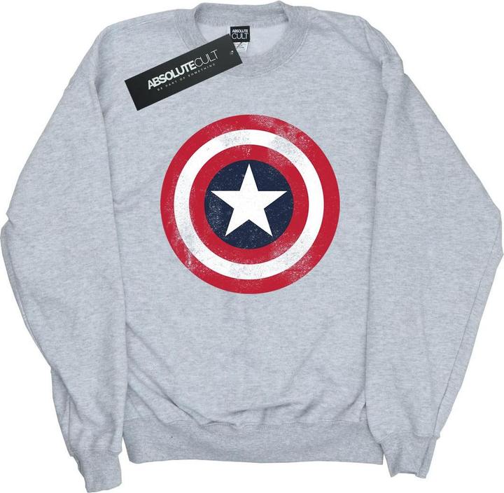 Image du produit Sweat-shirt garçon Captain America Distressed Shield (152, 158)