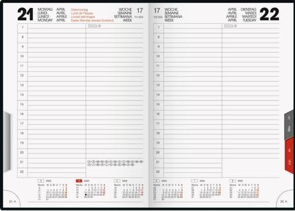 Image du produit Rido Idé Calendrier livre modèle ROMA 1 (2025) (Italien, Anglais, Allemand, Français)