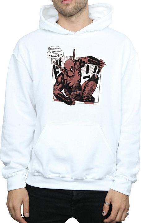 Actual product image Mens Deadpool Breaktime Tacos Hoodie (M)