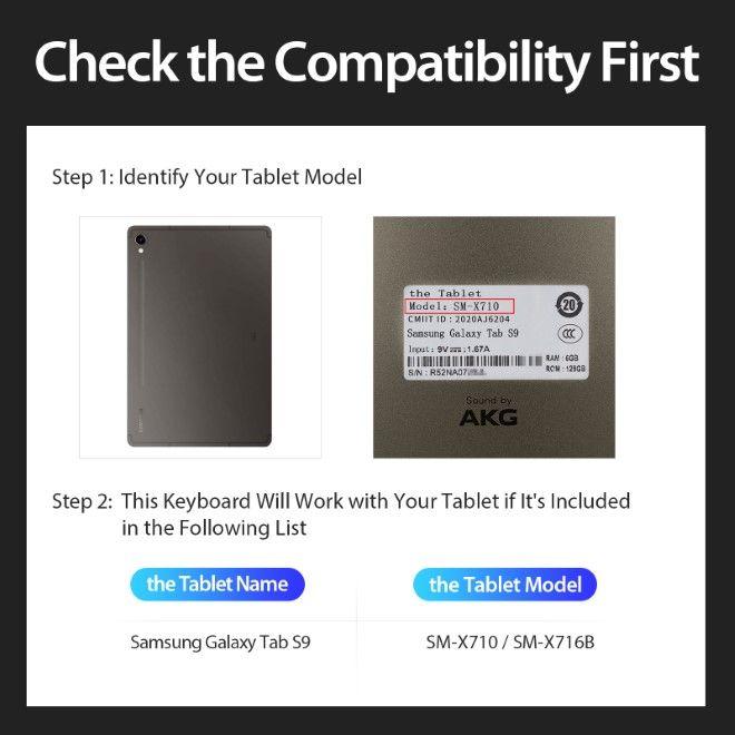 Immagine prodotto Dux Ducis Custodia per tastiera serie DK (US, Galaxy Tab S9)