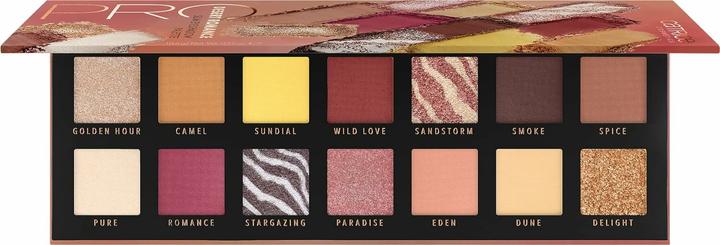 Immagine prodotto Catrice Pro Desert Romance Slim Palette Ombretti (#EEA68F, #F9DEC5, #6C2A2B, #B16356, #9B5846, #F8CF9C, #DEB386, #C78170, #FFDA67, #CF8F5C, #D58F59, #ECC19B, #953F3D, #56342F)