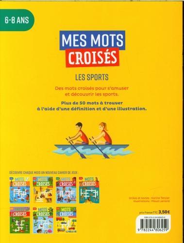 Image du produit Les sports : mots croisés, 6-8 ans (Français, Tercier Karine, 2024)