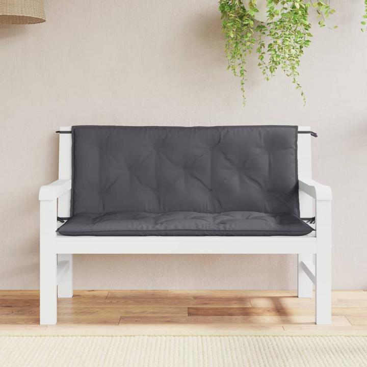 Productafbeelding VidaXL Tuinbankkussens 2 stuks 120 x 50 x 7 cm O x ford stof (120 x 50 x 7 cm)